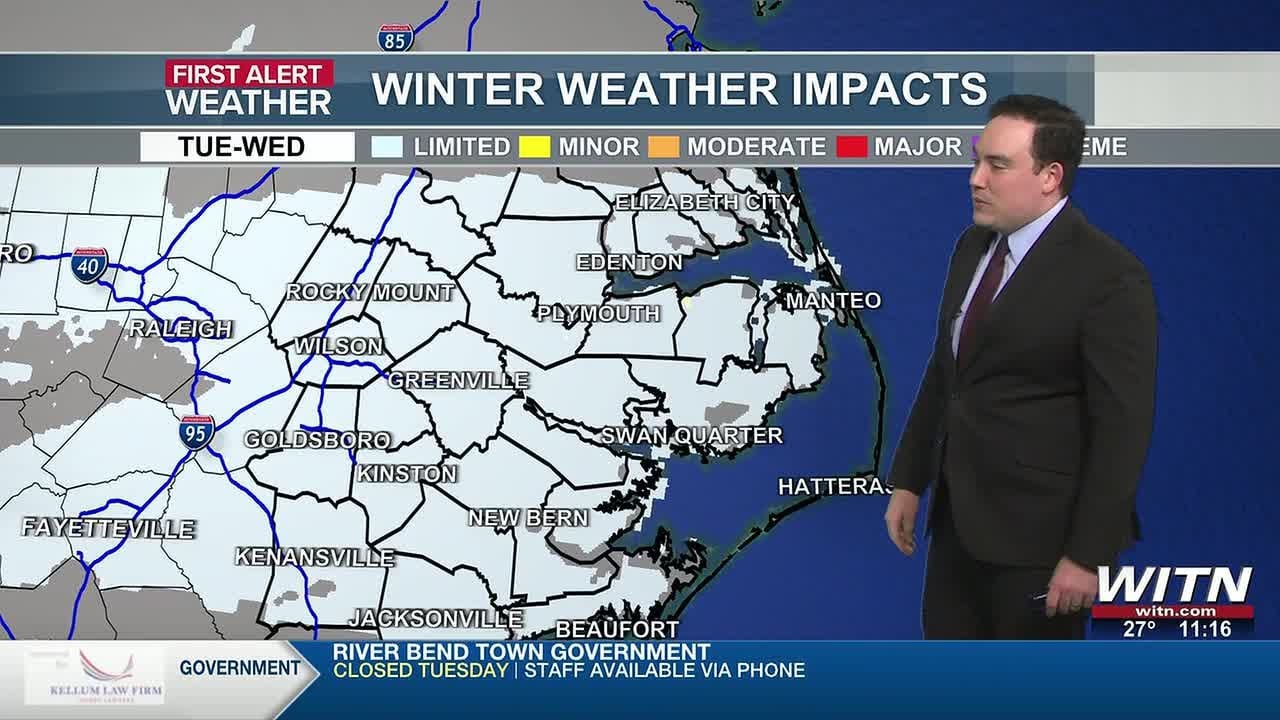 Melting continues and rain may be on the way to help