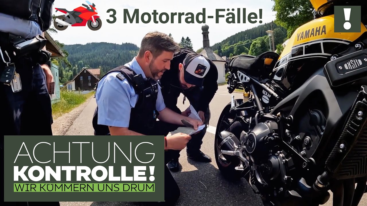 🏍️ Zweirad-Flitzer mit aufgemotzten MASCHINEN! 🏍️ 3 Motorrad-Fälle | Kabel Eins | Achtung Kontrolle