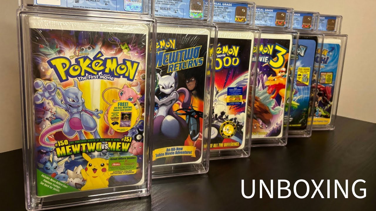 Pokemon The Movie CGC VHS Unboxing - 1st Print with  Promo Cards