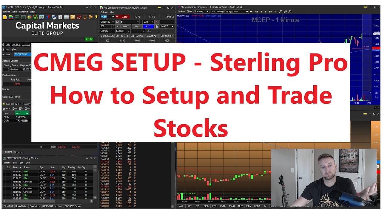 CMEG For Beginners - How to use Cmeg to Trade Stocks - Sterling Pro - How To Get Around the PDT