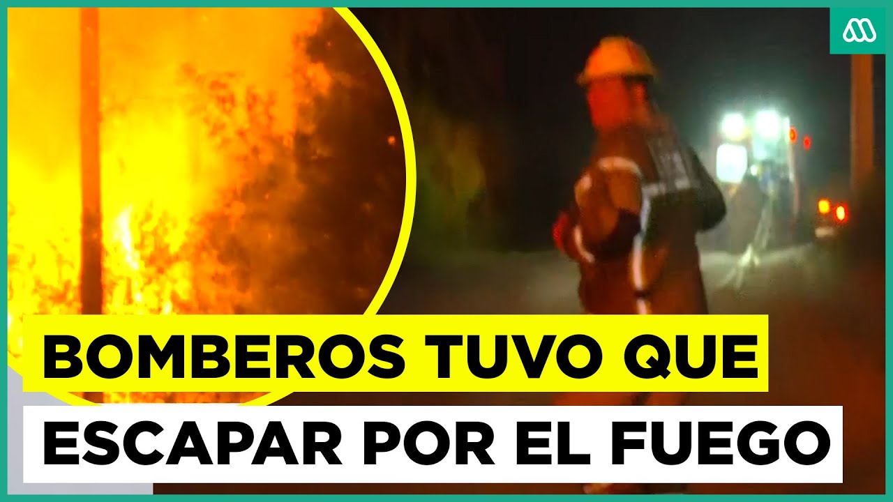Incendio en Concepción sigue activo: Bomberos tuvo que escapar