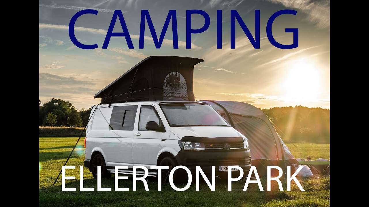 WET AND WILD Camping at Ellerton Water Park - VW T6 Camper Van