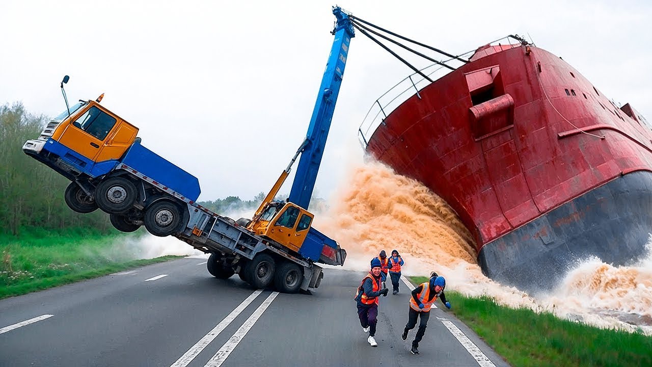 WYPADKI CIĘŻKIEGO SPRZĘTU UCHWYCONE NA KAMERZE!