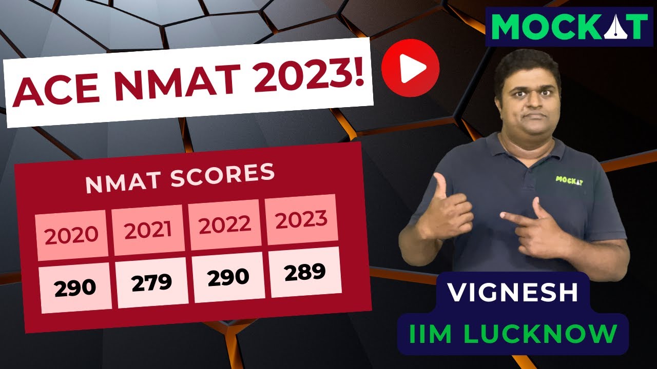 NMAT 2023 Test Strategy by Mockat - Vignesh (290 in NMAT)