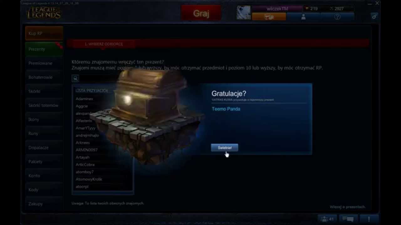 Mystery gift #2 Ezreal , bo czemu nie ?