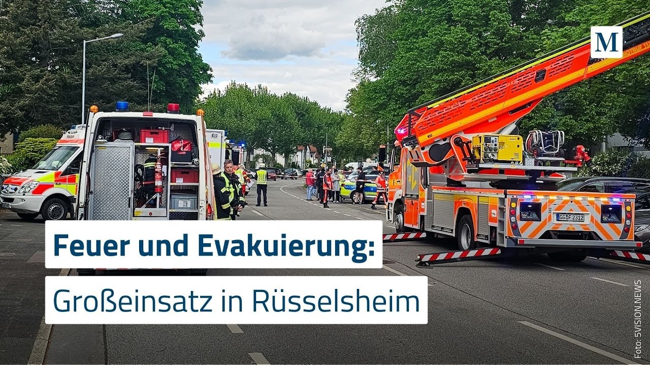 Feuer und Evakuierung: Großeinsatz in Rüsselsheim