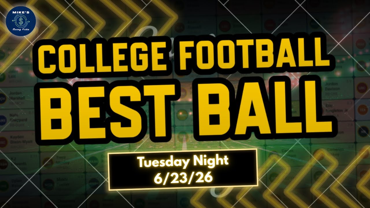 Прямой эфир: Драфт CFB Underdog Best Ball 22.06.26 &mdash; Драфты Best Ball Mania!