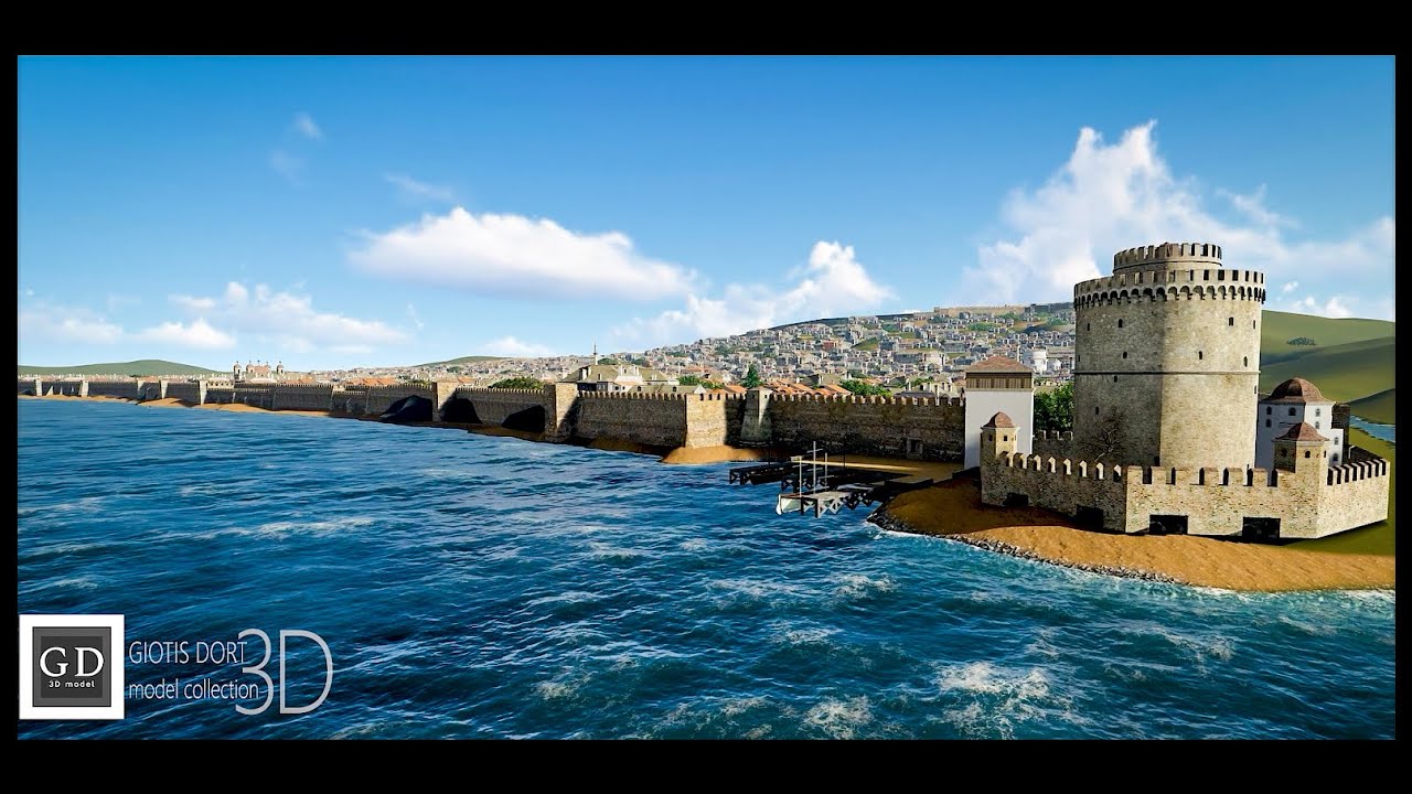Thessaloniki Sea Walls (3D model)
