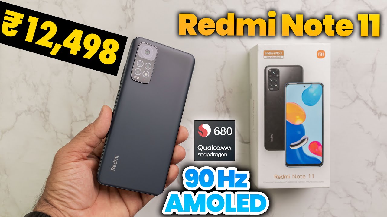 Redmi Note 11 Unboxing - Amazon First Sale Unit | 90HZ AMOLED 😍 | SD 680🔥 | 5000mAh+30 Watt Pro