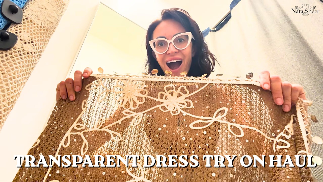 This Sequin Crochet Dress Is Wild 😱 Try-On Reaction