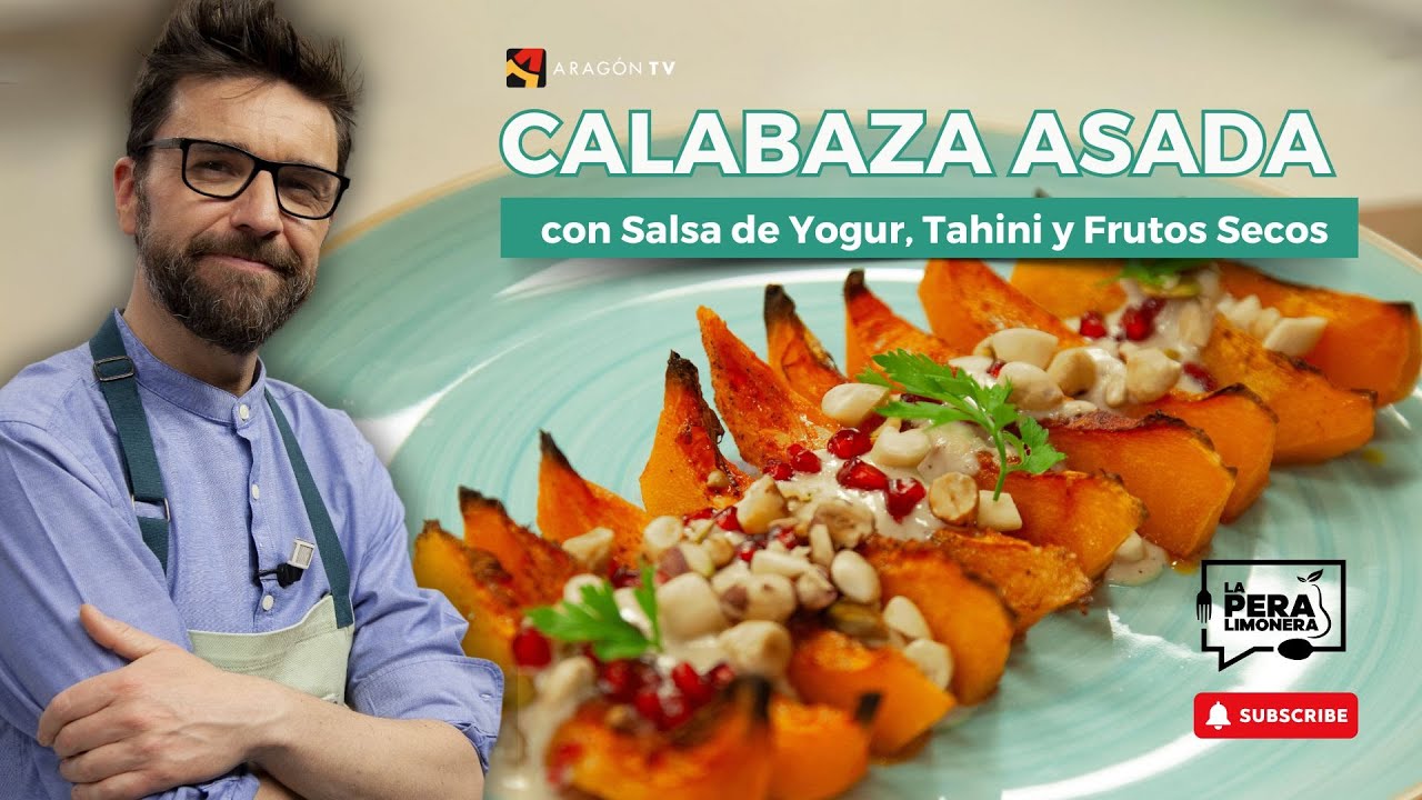 🎃🥣 Calabaza Asada con Salsa de Yogur, Tahini y Frutos Secos: Una Explosión de Sabores Otoñales 🌟😋
