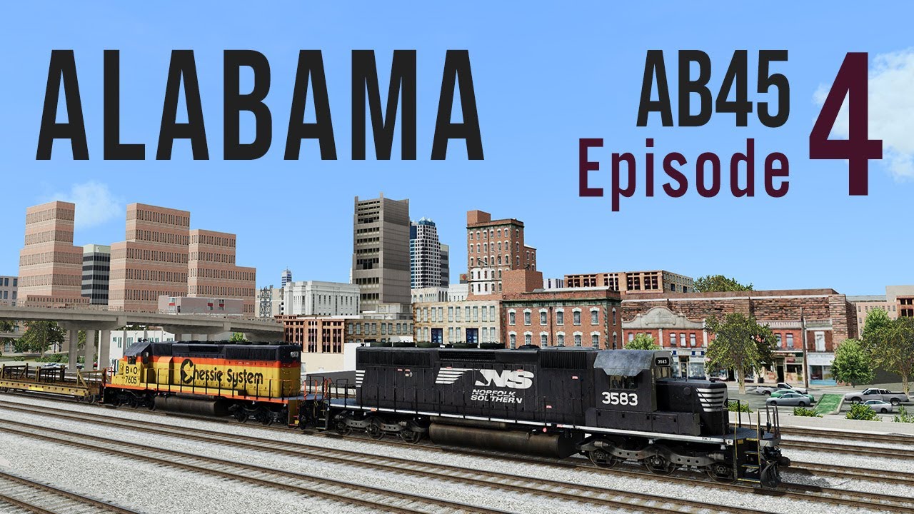 Run 8 Train Simulator: Alabama AB45 ep 4 - NS AGS South Route
