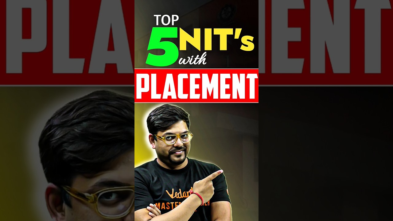 Top 5 Best NITs with Their Placement Records🤩 #jee #jee2025 #nit #jeeadvanced #jeeresult #iit