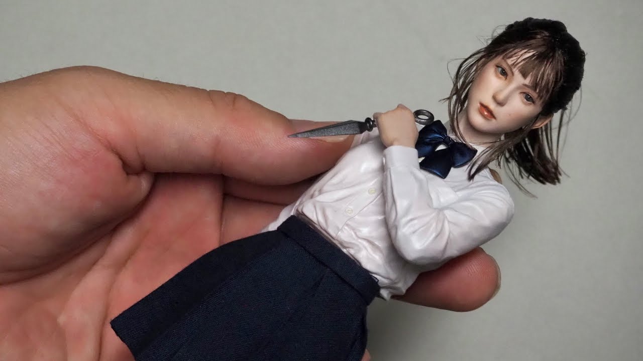Painting a resin figure model kit. 【JK KUNAI】ガレージキットJKクナイ塗装製作風/paiting Garage kit figures
