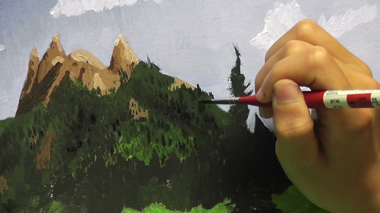 How to Paint Far Away Trees