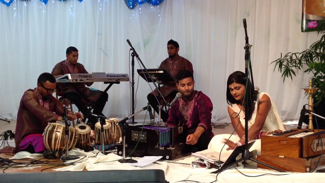 Nirmala Sesnarayan & Neval Chatelal with the Band Nithya - Hanuman Chalisa Offering
