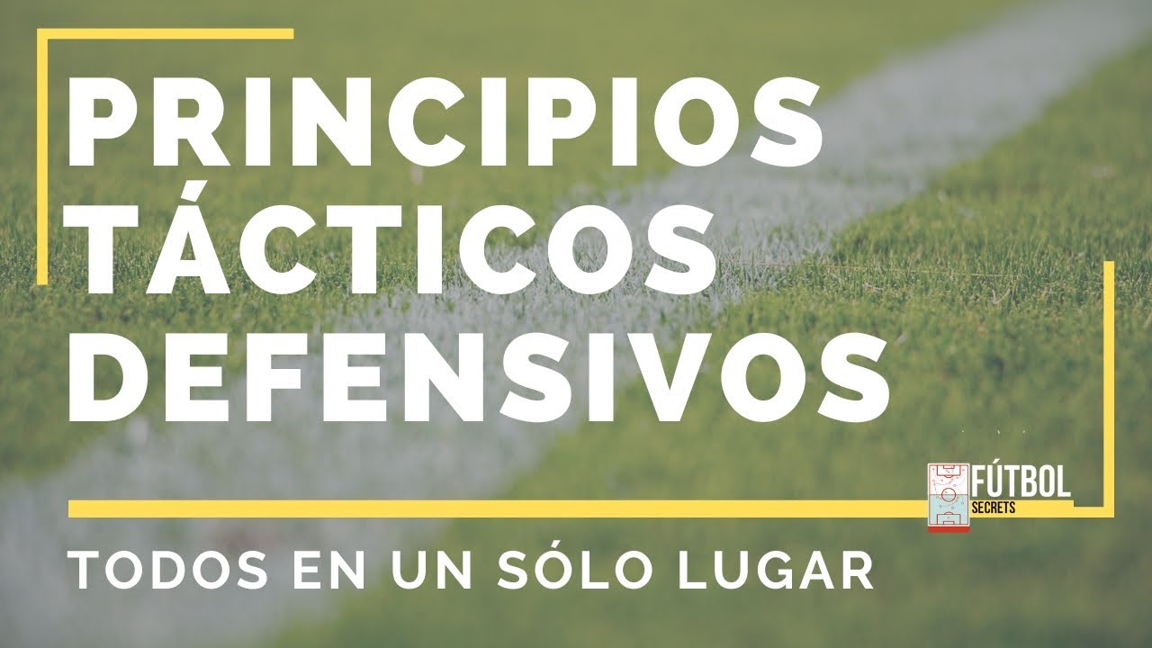 ► PRINCIPIOS TÁCTICOS DEFENSIVOS del fútbol | TODOS en un sólo lugar