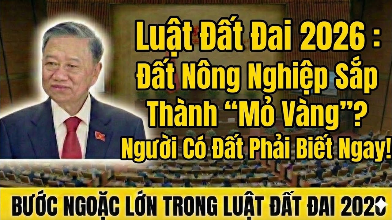 Luật Đất Đai 2026: Đất Nông Nghiệp Sắp Thành “Mỏ Vàng”? Người Có Đất Phải Biết Ngay!