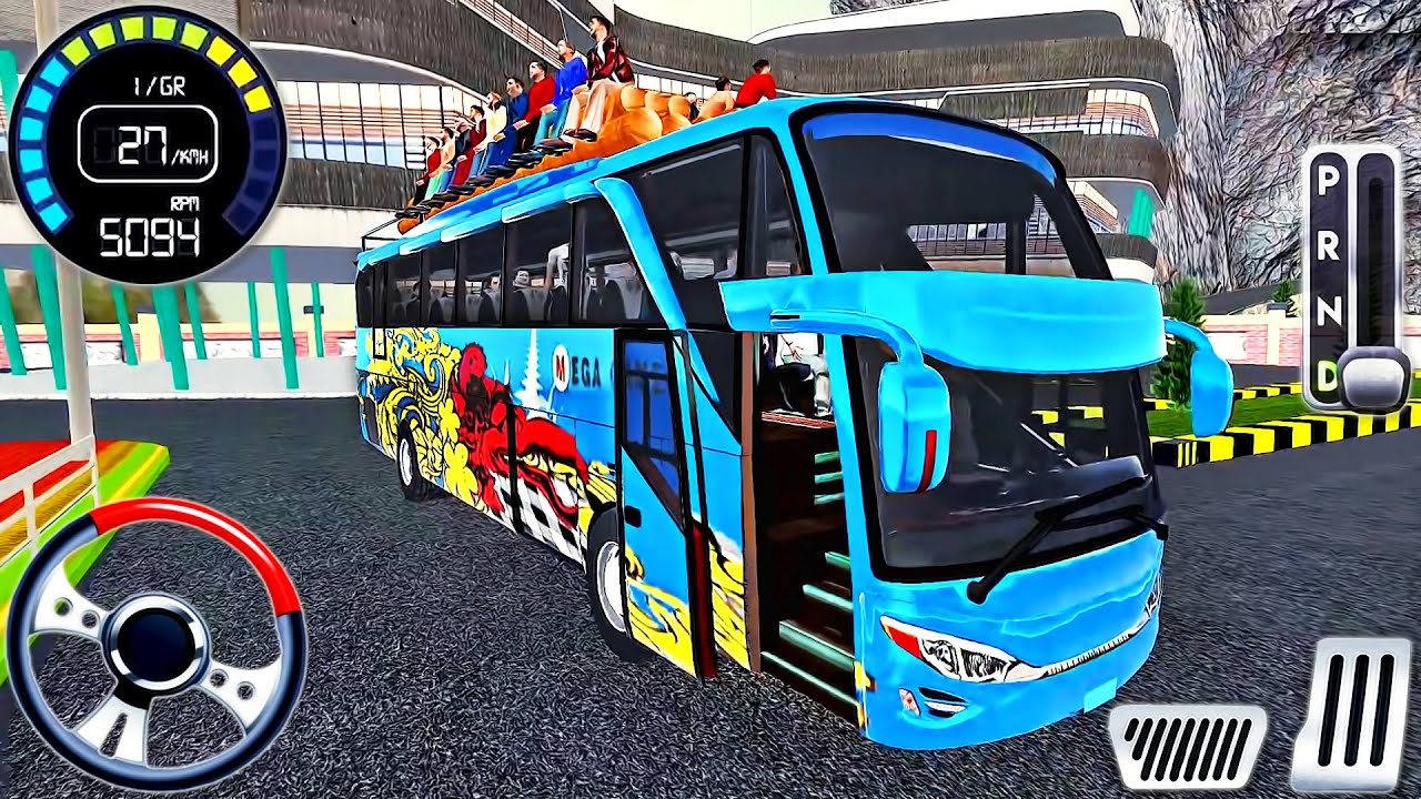 Real Uphill Bus Drive 3D Simulator - Offroad Coach Bus Driving 2024 - Android GamePlay