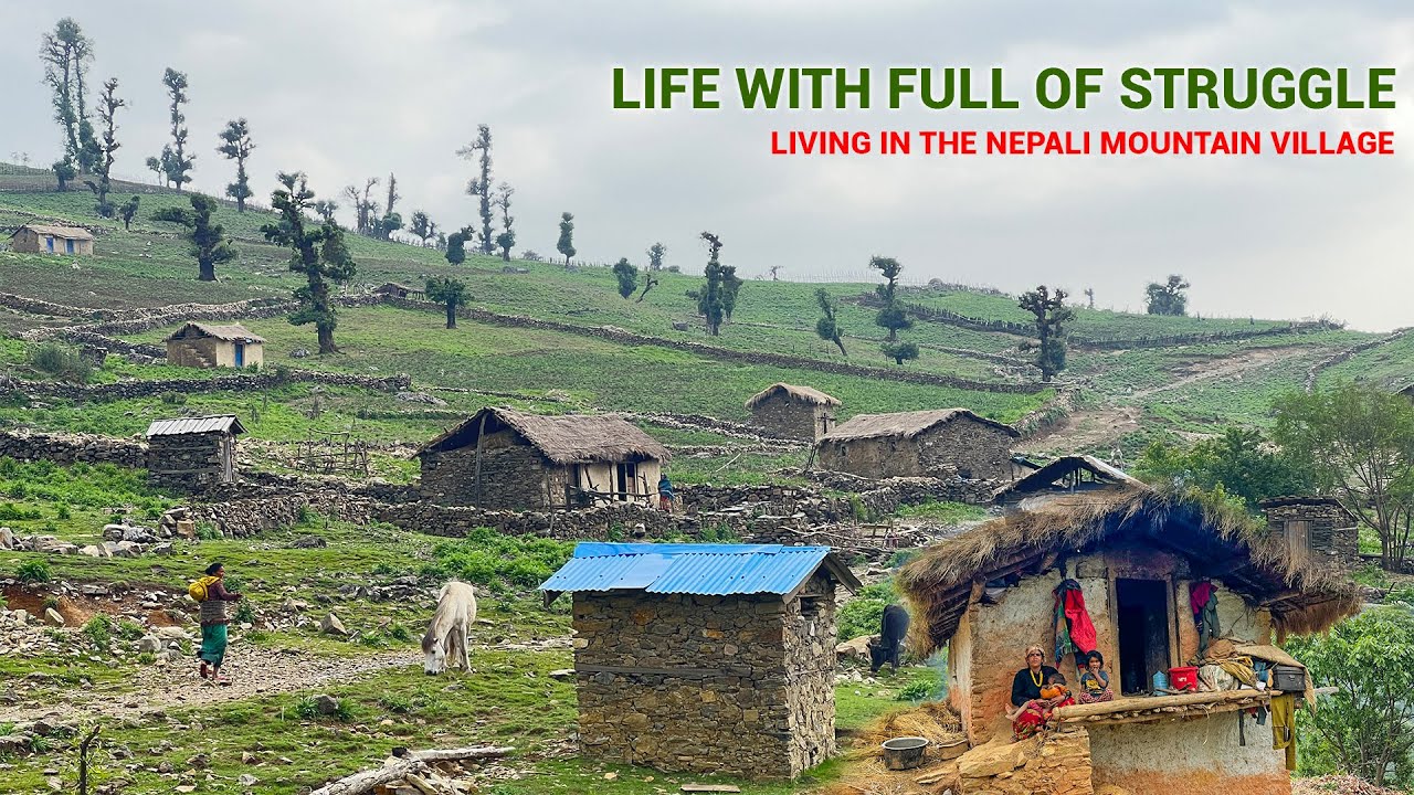 Everyday Hustle with Smiling Faces in Nepal’s Mountain Village | IamSuman