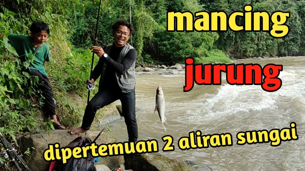 sampai nyeberang sungai mancing jurung#jandimeriah#jurung