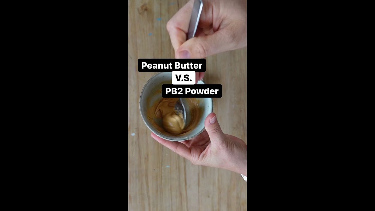Peanut Butter vs PB2 Powder #shorts