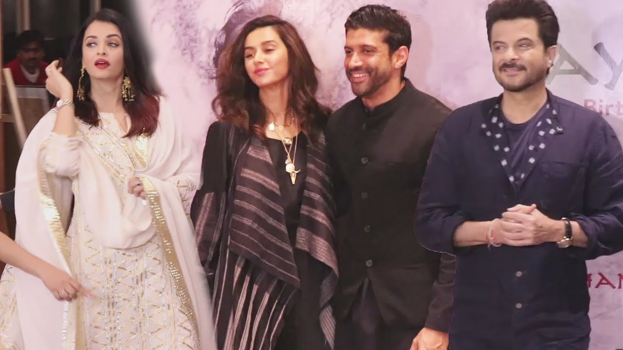 Aishwarya, Farhan Akhtar, Shibani Dandekar, Anil Kapoor | Raag Shayari Music Event 2019