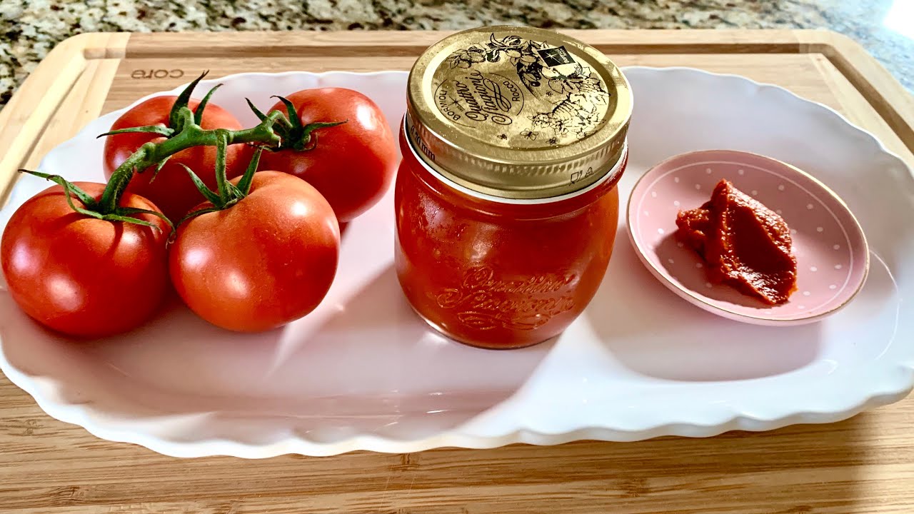 Résèt Pat Tomat byen fasil- Tomato Paste - Quick and Easy Recipe -