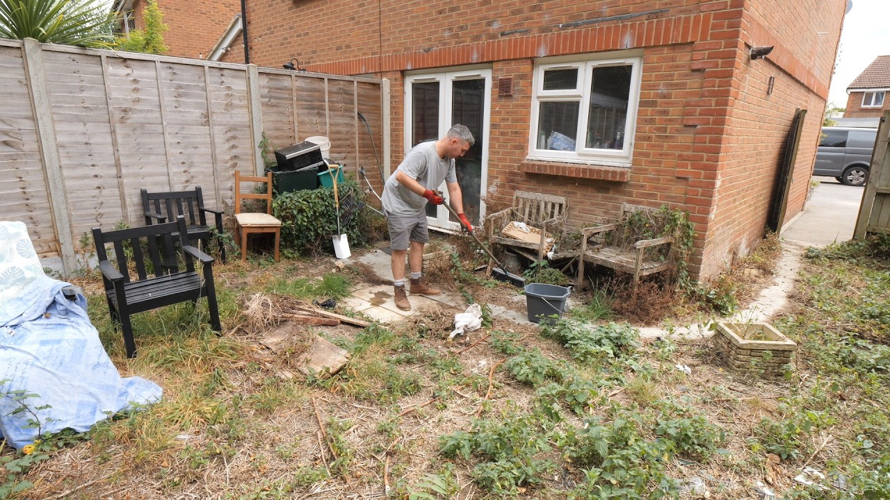 Turning Andy’s Garden Into a Safe Space for Him and His Dog (surprise gift and reaction at the end)