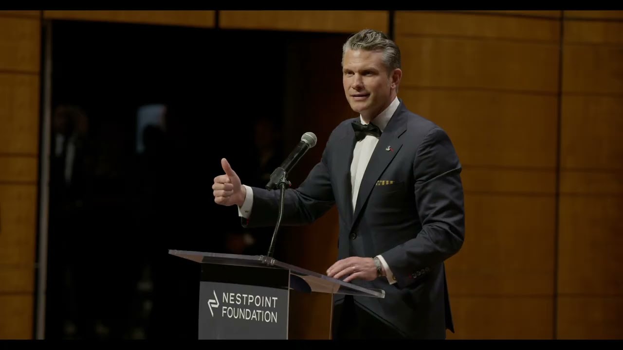 Secretary Pete Hegseth Receives the Great American Exceptionalism Award from Nestpoint Foundation