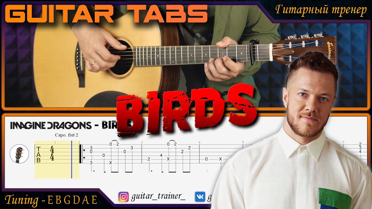 Imagine Dragons - Birds (Fingerstyle guitar Lesson)