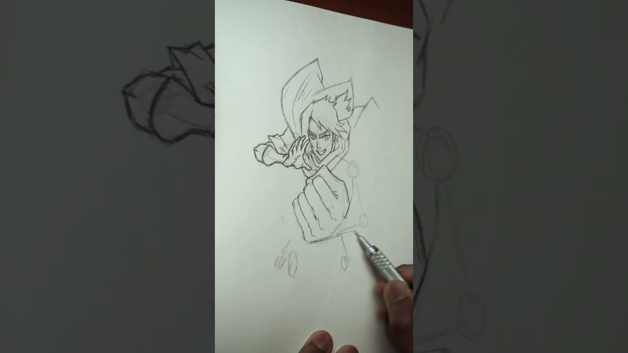 Drawing Sano From Apple Black (ASMR)