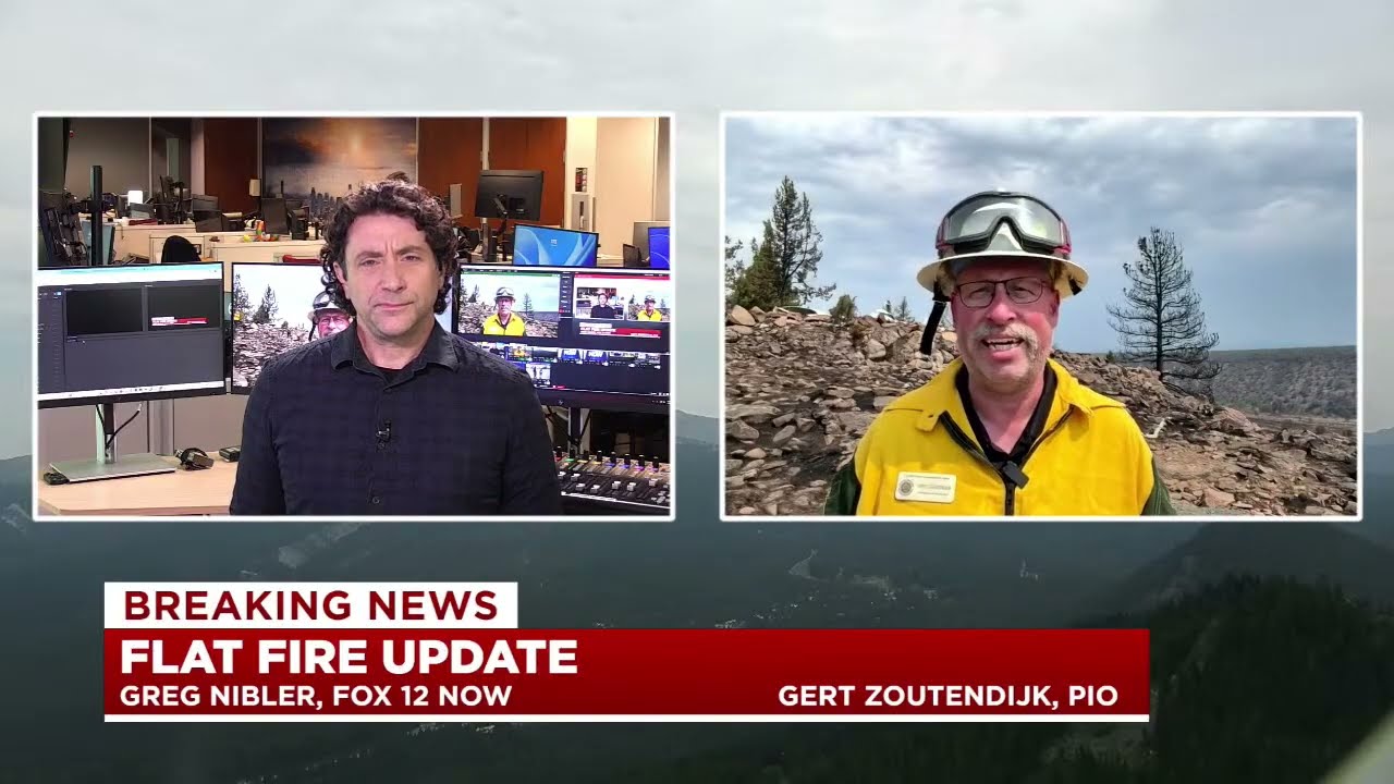 Officials provide update on Flat Fire burning in central Oregon