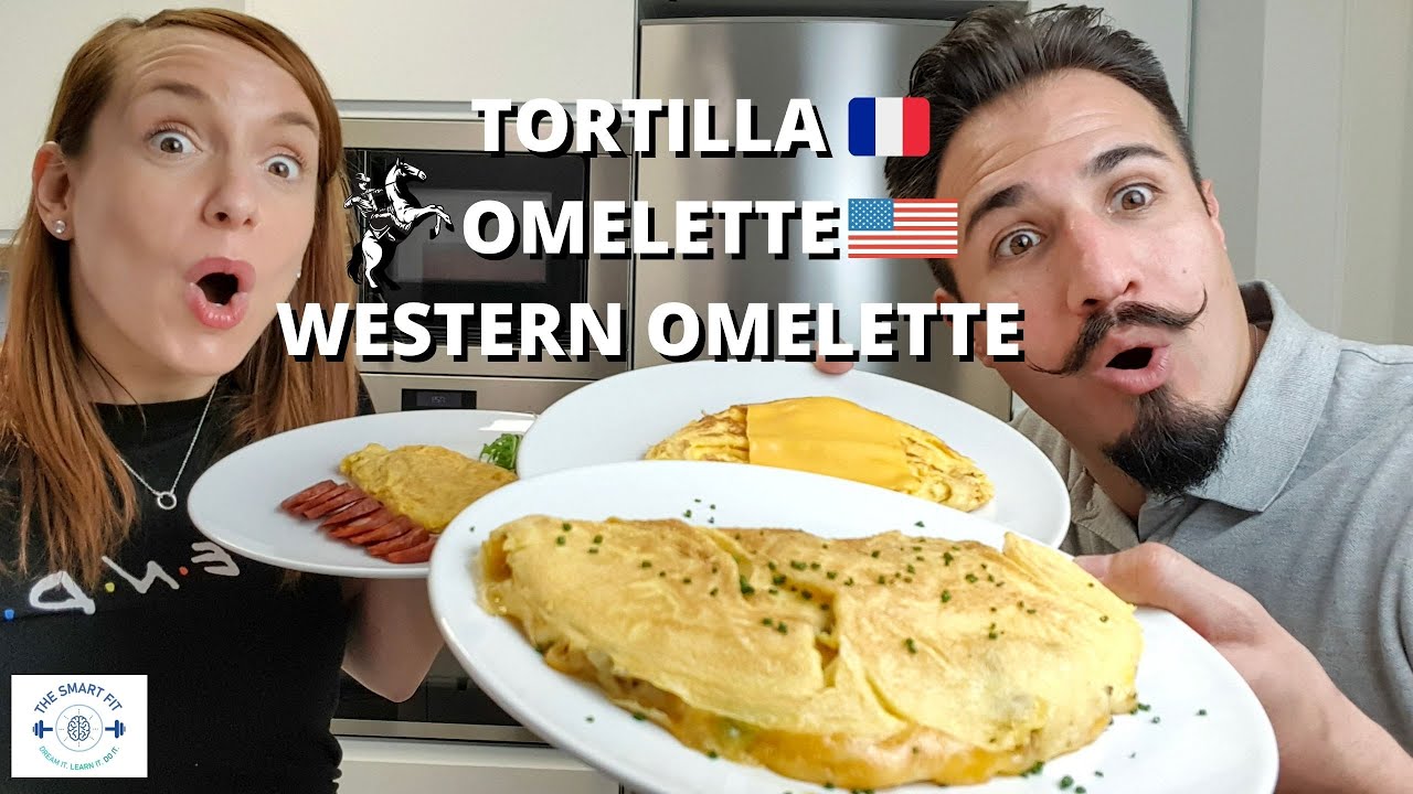 Tortilla FRANCESA, AMERICANA and WESTERN OMELETTE // DESAYUNO AMERICANO | 3 diferentes omelettes