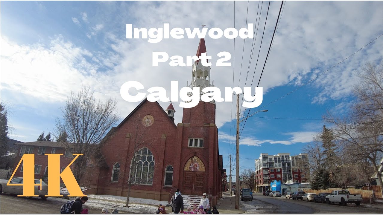 4K Walking through the historical Inglewood community in Calgary, Canada.