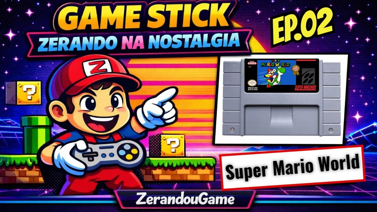 Fases e Segredos! Super Mario World no Game Stick | EP.02