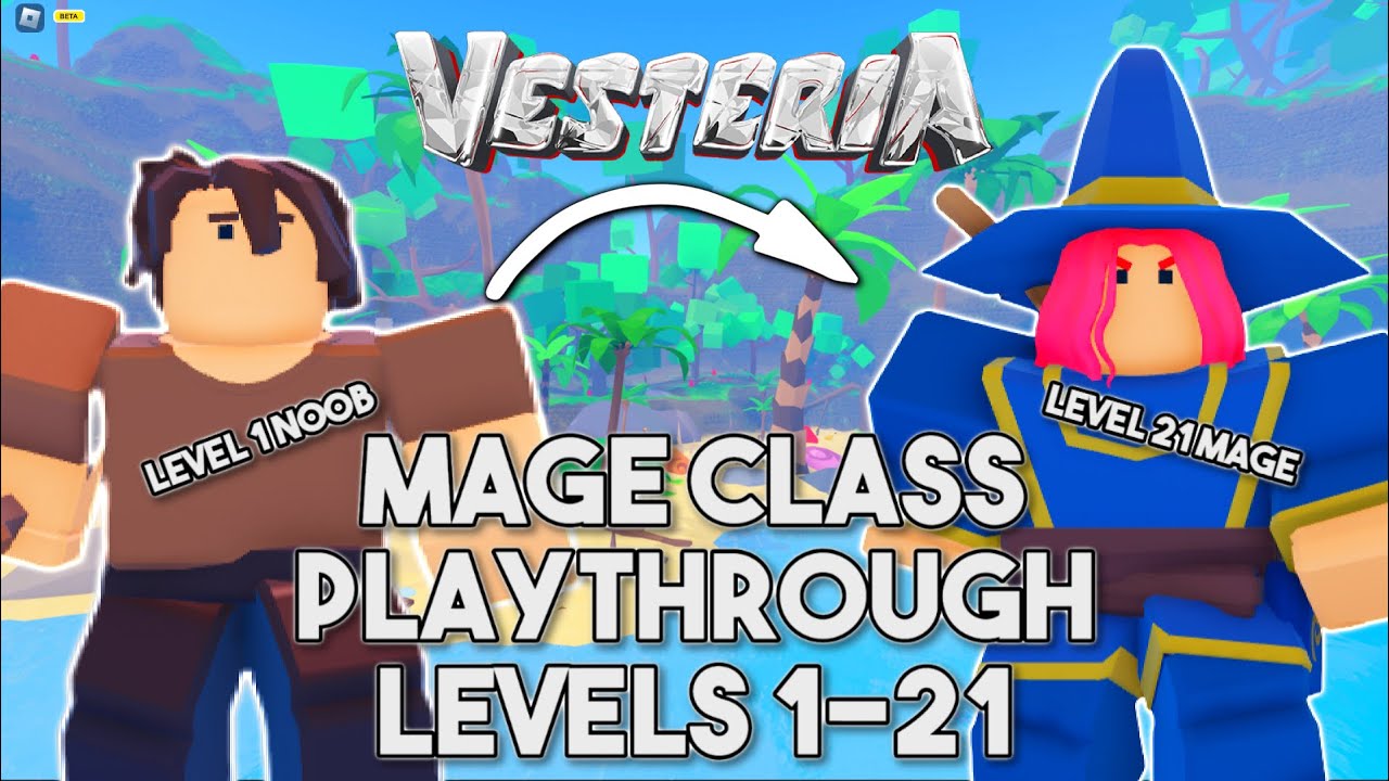Leveling a MAGE (Levels 1-21 Timelapse) | ROBLOX - Vesteria