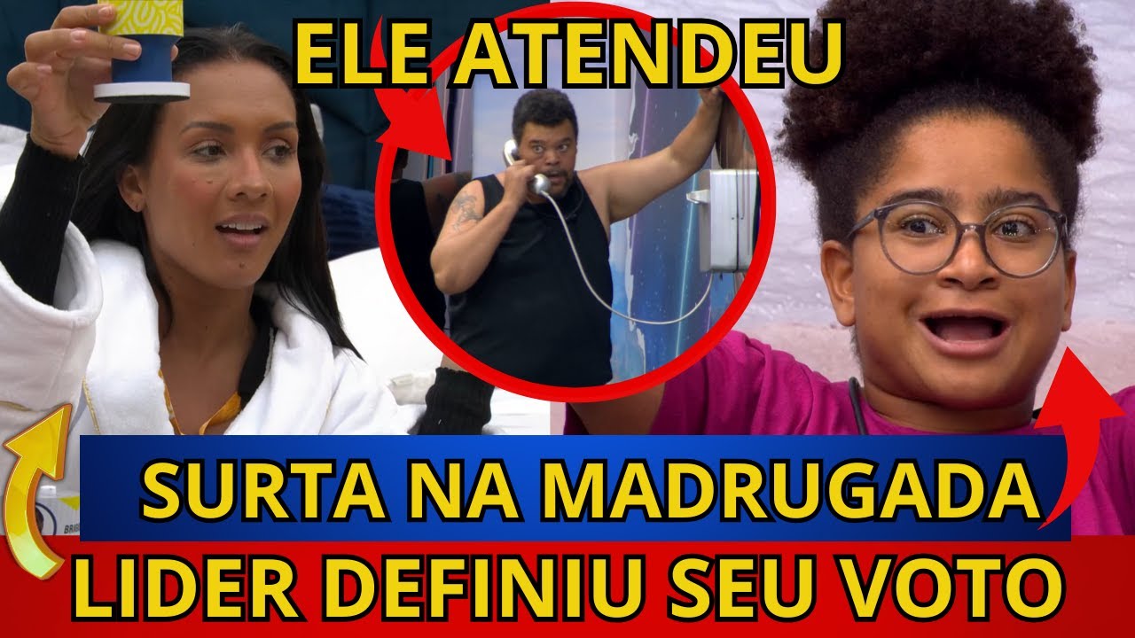 🔴BBB26: CAOS NA MADRUGADA, LIDER FALA SEU VOTO, Milena SURTA E PASSA MAL,  Babu ENTENDE BIG FONE.