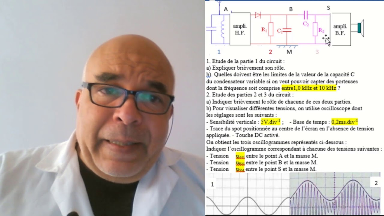 Exercice :  Démodulation   le récepteur radio