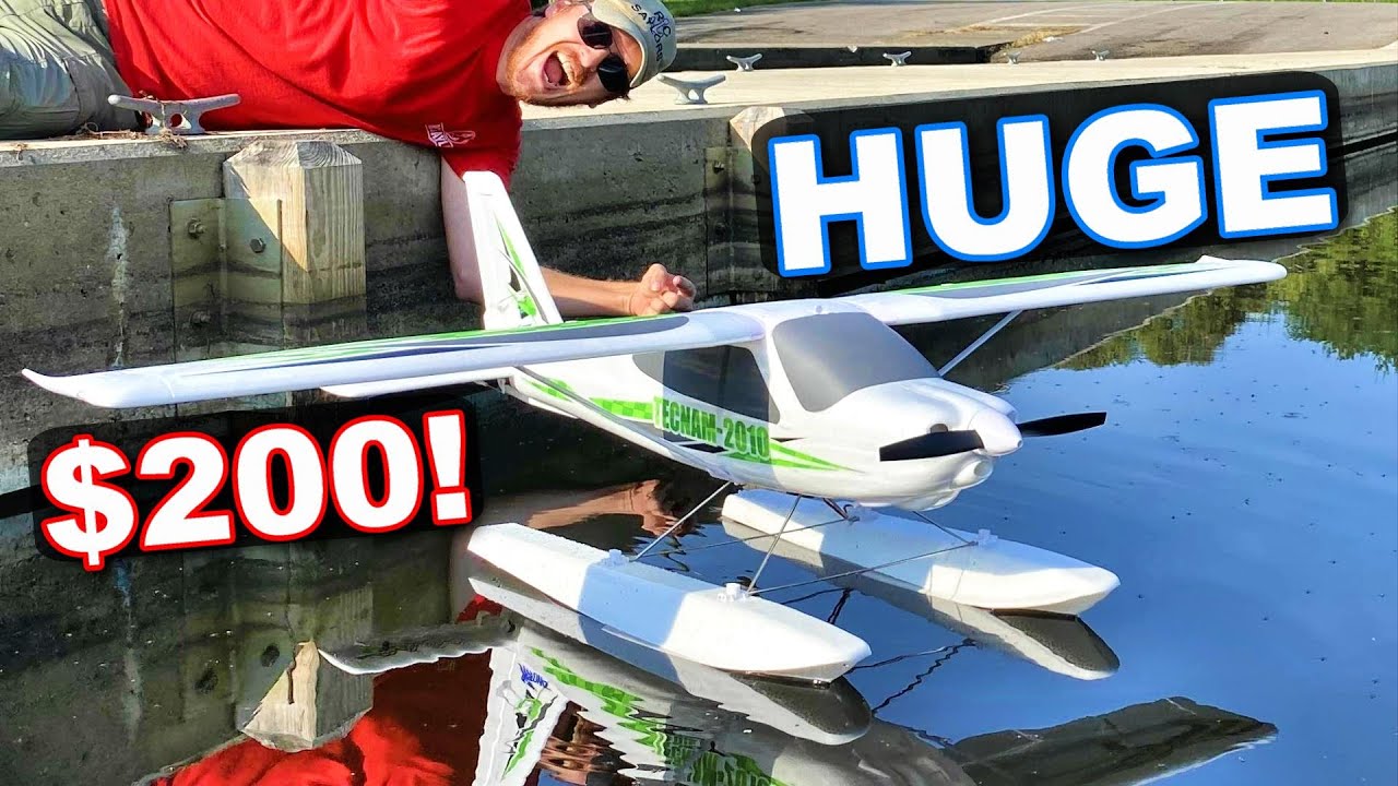 ОГРОМНЫЙ радиоуправляемый самолёт за 200 долларов с поплавками!!! - Arrows Tecnam 1450 мм радиоуп...