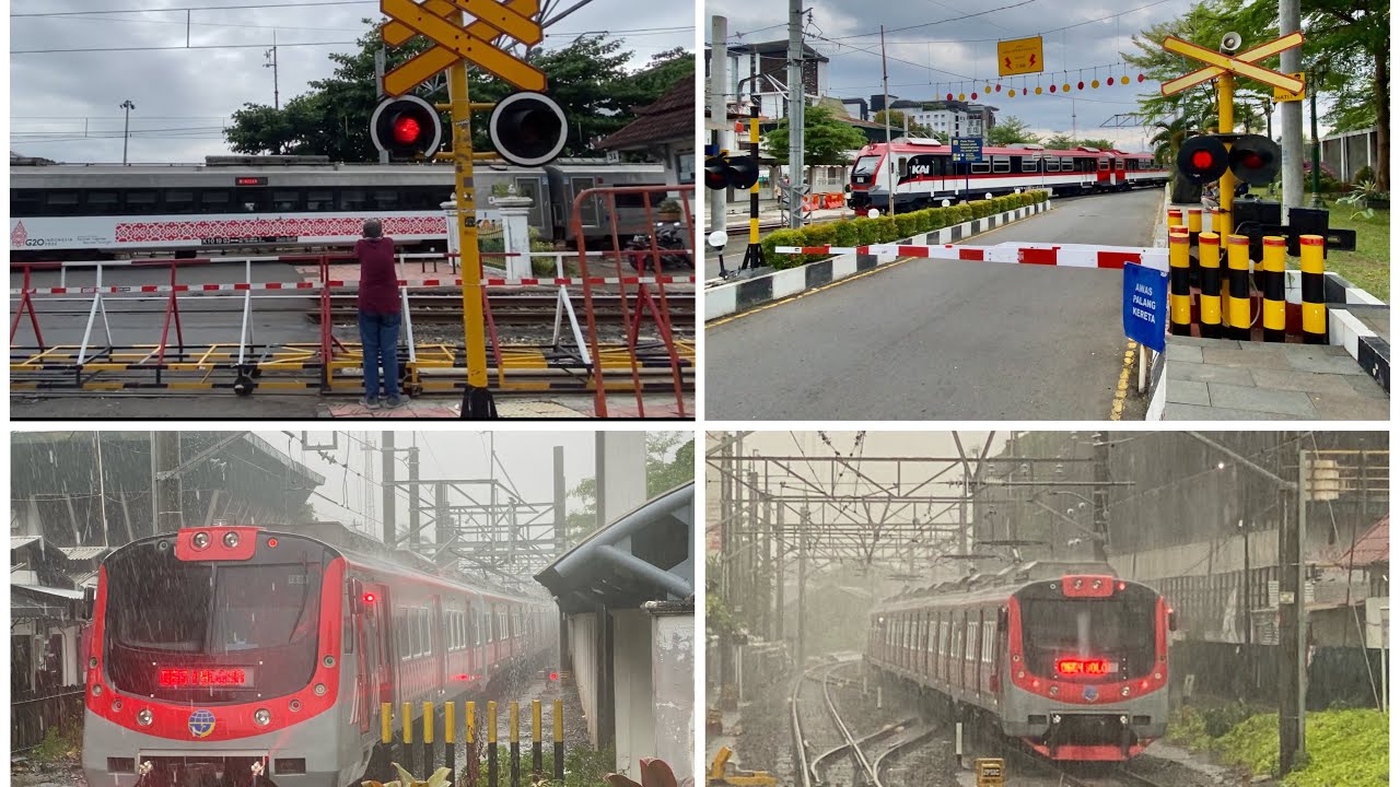 PERLINTASAN UNIK KERETA API TUGU YOGYAKARTA DEPAN MALIOBORO 2022