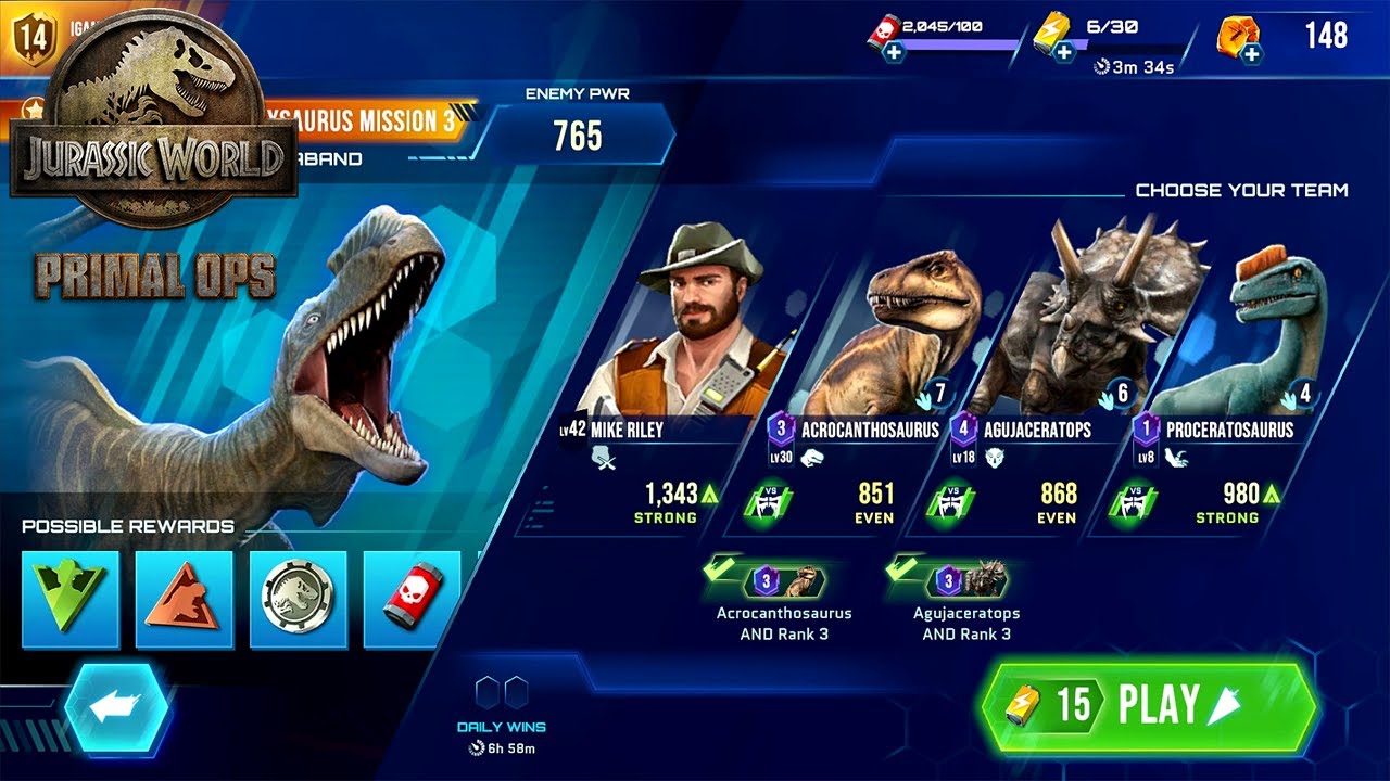 RESCUE EVENT ZUPAYSAURUS - Jurassic World Primal Ops - (iOS, Android) Part 24