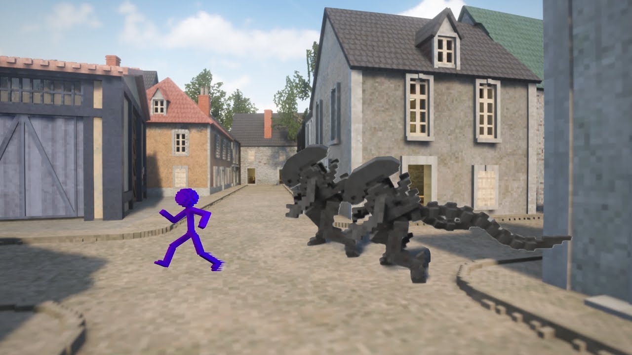 Stickman on the run.10-minute getaway in Frenchtown! | Teardown
