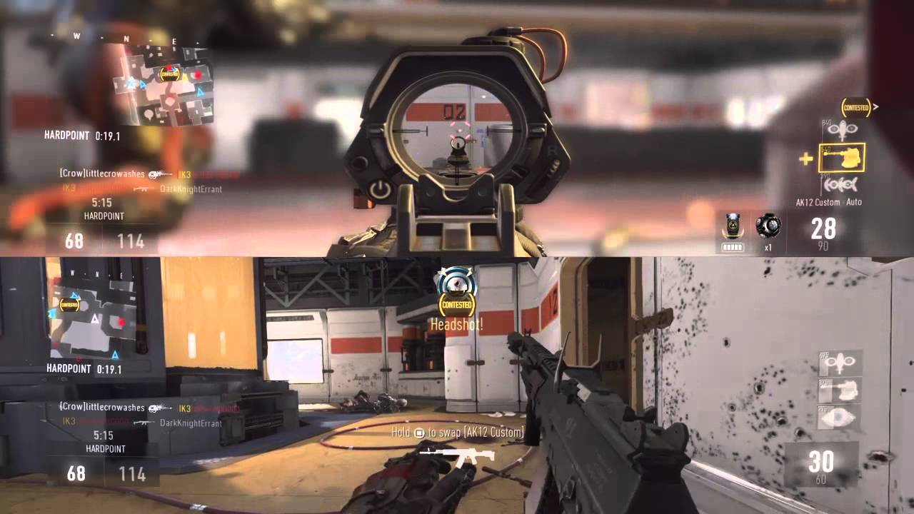 COD : AW online multiplayer split-screen