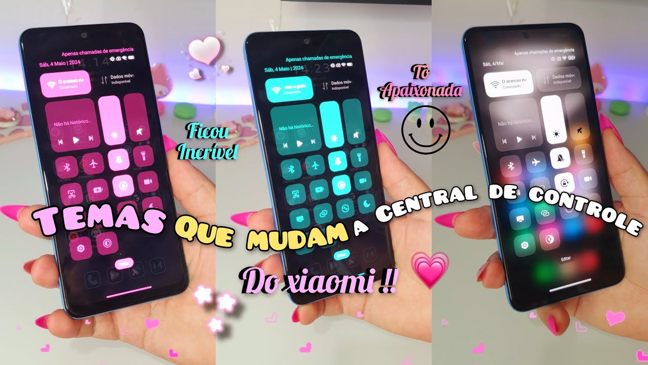 6 temas que mudam a central de controle da hyperos no seu xiaomi 😍