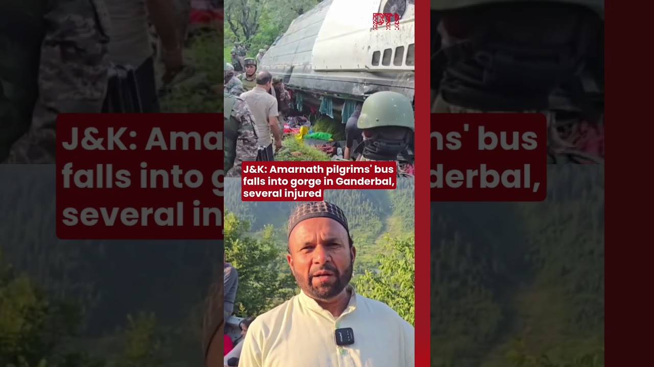 J&K: Amarnath pilgrims' bus falls into gorge in Ganderbal, several injured