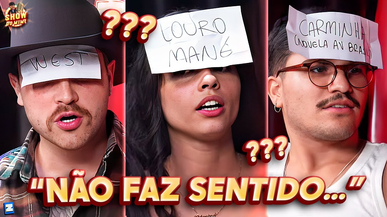 QUEM SOU EU? Lactea, Gustavo Tubarão & Menina Veneno se ENFRENTAM!