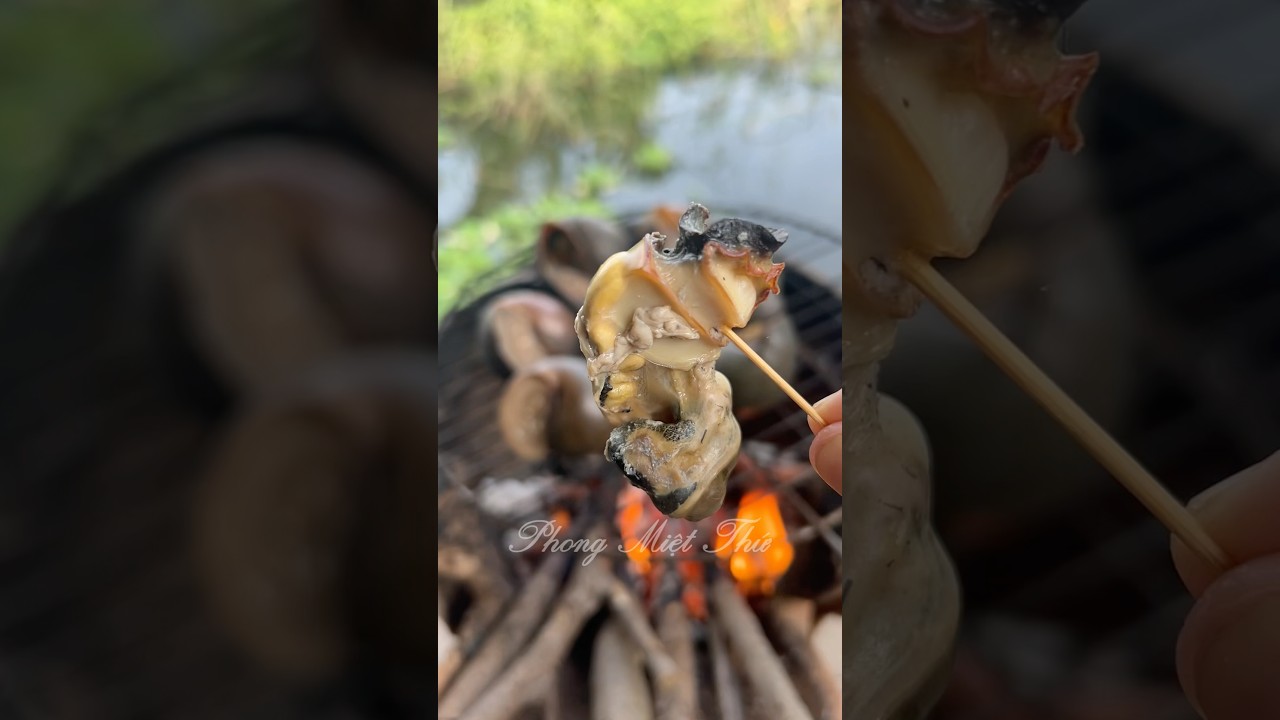 Ốc l&aacute;c nướng than hồng #miềnt&acirc;y #mientay #mientaysongnuoc