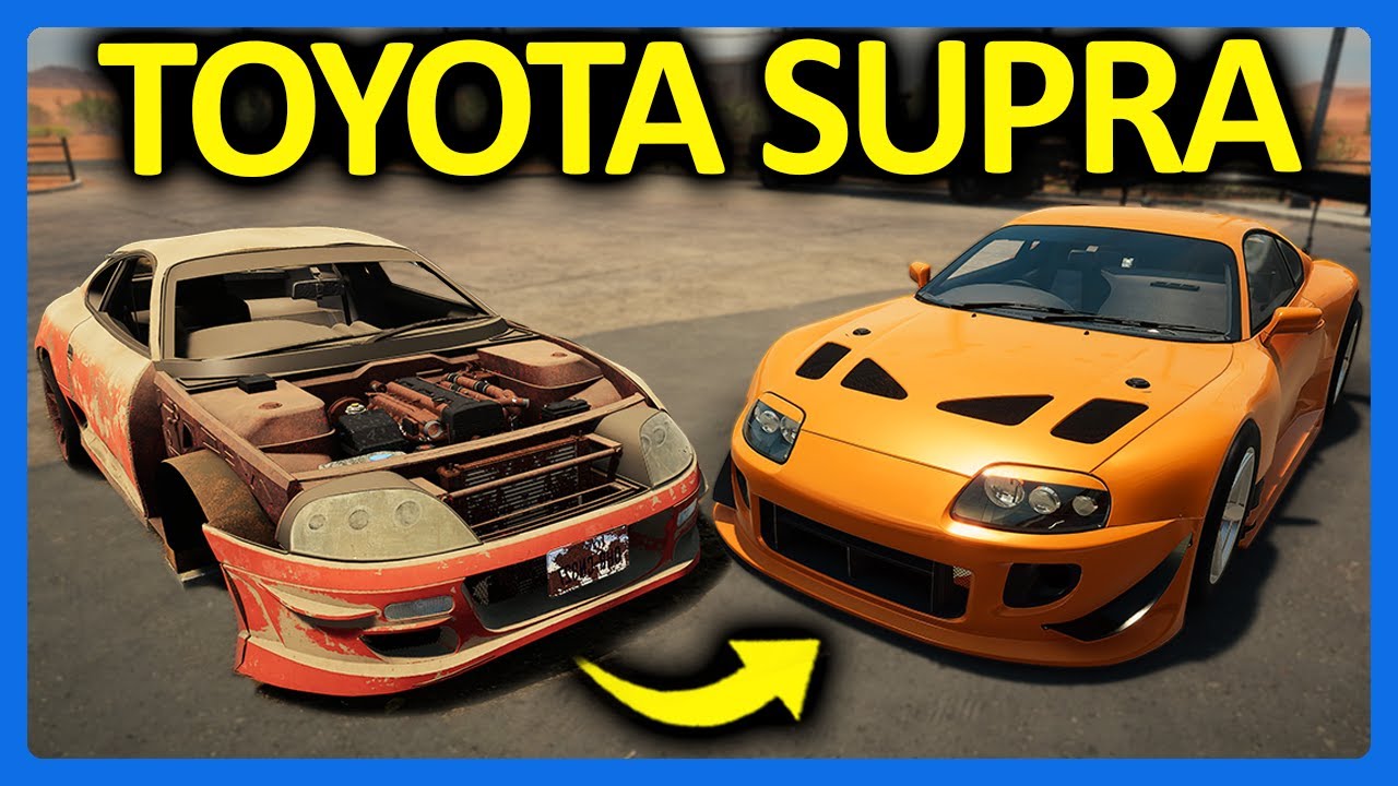 I Rebuilt a Junkyard Toyota Supra in Car Mechanic Simulator