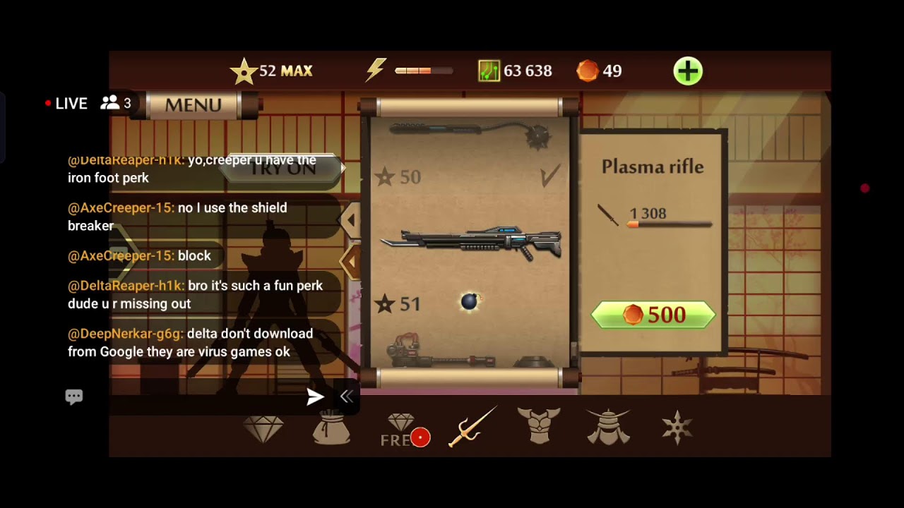 Playing Shadow Fight 2